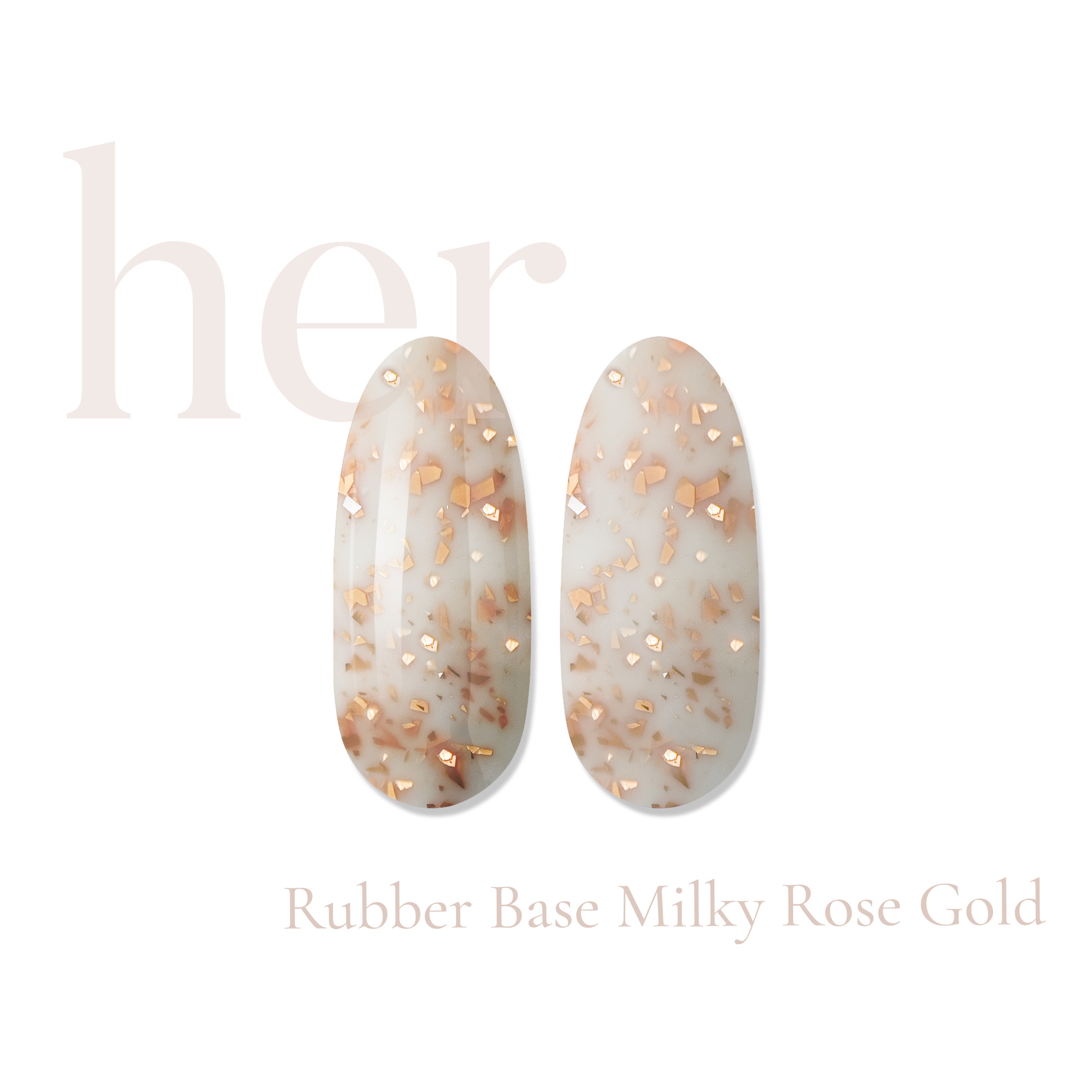 Rubber Base MILKY ROSÉGOLD