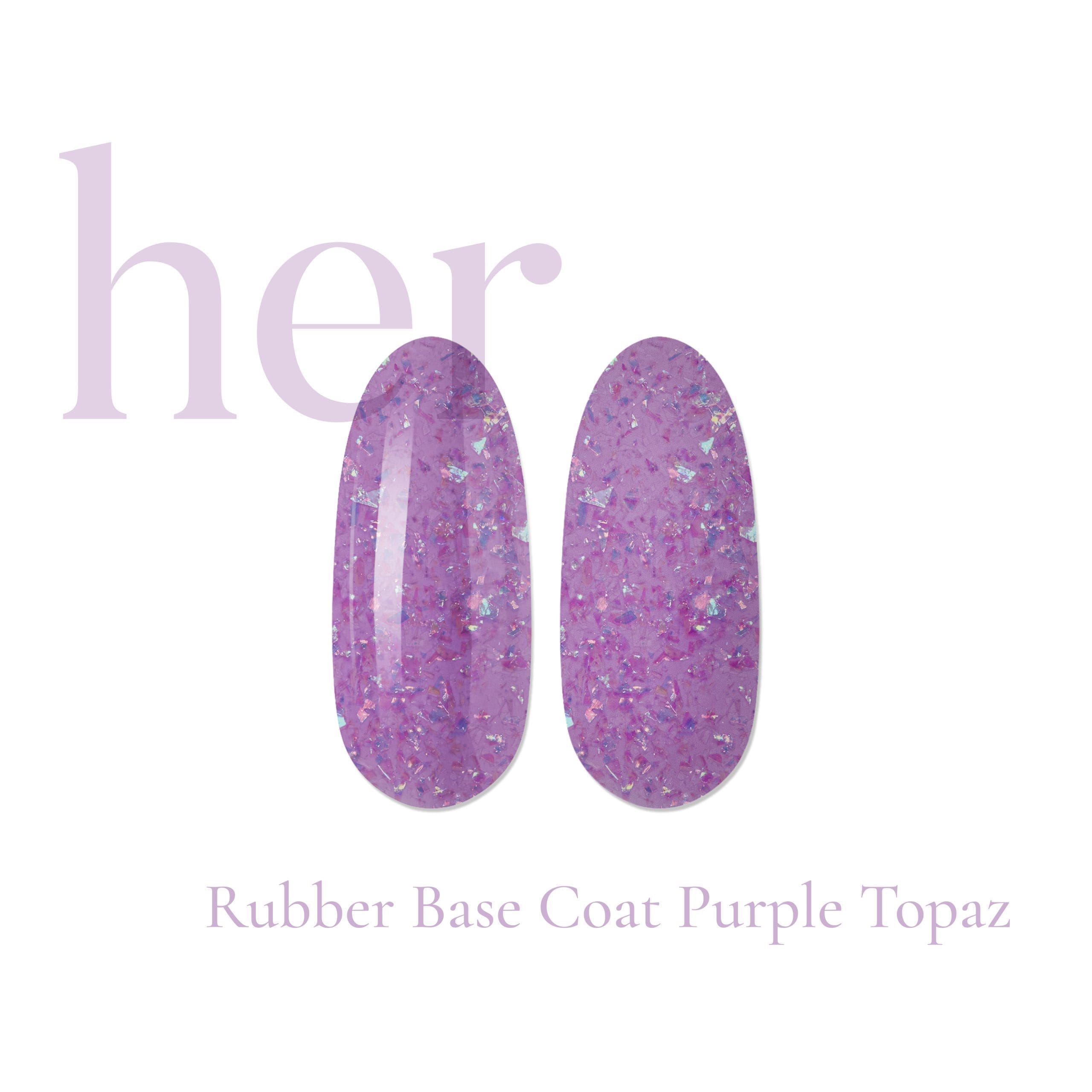 RUBBER BASE COAT PURPLE TOPAZ